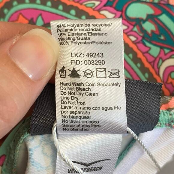 Lascana NWT Paisley Print Bikini Set Womens Size 36D Top and Size 12 Bottoms - Picture 6 of 10